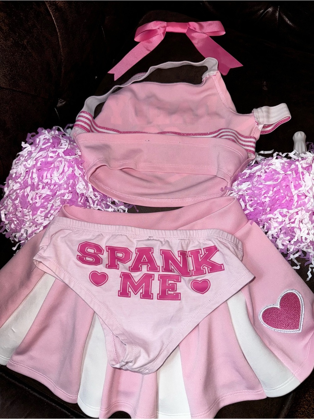 Dolls Kill “His Favorite” Pink Cheerleader Costume Set